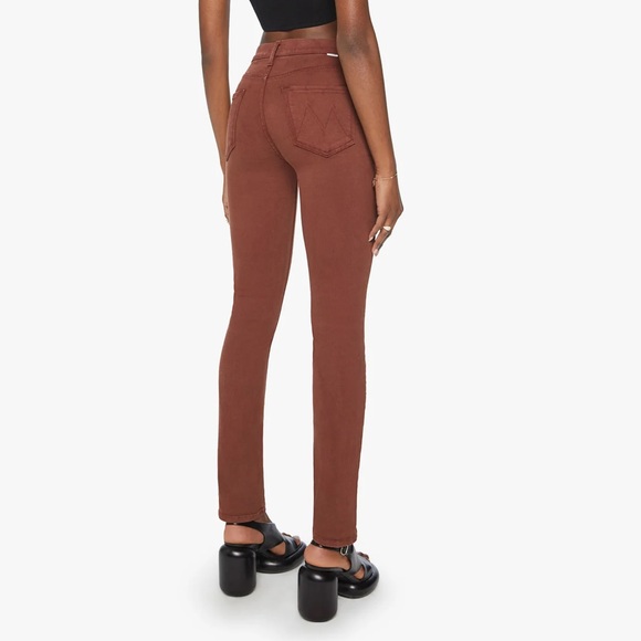 MOTHER Jeans The Mid Rise Dazzler Skimp Brown Stretch Fudgesickle Wash SZ 33 NWT - Picture 4 of 11